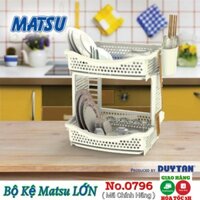 🚀TBA SHOP🚀Kệ úp chén dĩa nhựa duy tân Lớn MATSU 0796 có khay thoát nước TIỆN LỢI