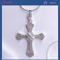 TBC 0027Z - [Bán lẻ mặt] Dây chuyền bạc ta mặt hình thánh giá dành cho nam