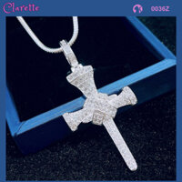 TBC 0036Z - [Bán lẻ mặt] Dây chuyền bạc ta mặt hình thánh giá dành cho nam