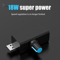 Tbrbg DIY Phụ Kiện 18W Bộ Điều Khiển Tốc Độ USB Quạt Tản Nhiệt Bộ Điều Khiển Tốc Độ Vô Cấp Điều Khiển Có Thể Điều Chỉnh Quạt USB Tốc Độ Tản Nhiệt Công Cụ MỚI