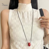 Tbsbg Đơn Giản Hợp Thời Trang Tròn Bóng Mặt Dây Chuyền Vòng Cổ Dành Cho Nữ Bé Gái Thời Trang Đa Năng Dây Dài Áo Len Dây Xích Phụ Kiện Trang Sức Quà Tặng MỚI