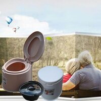 (TBYT MINH ANH)Bô Vệ Sinh Cho Người Già, Toilet Di Động Nhựa Cao Cấp