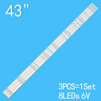 TCL 43P2 #43S62 - Bộ 3 thanh 8 Led vuông 78cm cho tivi TCL 43S6100 43D2900 43S4900 DS-4C-LB4308-YM01