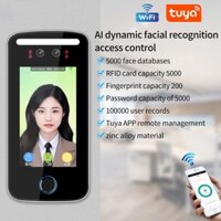 Tcp IP Tuya Cuộc sống thông minh WIFI Nhận dạng khuôn mặt Thiết bị chấm công USB 5000 Face AI Dynamic RFID 125KHz Hệ thống kiểm soát truy cập
