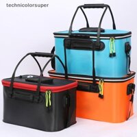 Tcsr Túi Câu Cá EVA Di Động Có Thể Gập Lại Xô Câu Cá Thoáng Khí Sống Hộp Đựng Nước Cắm Trại PanBasin Giải Quyết Túi Bảo Quản Siêu