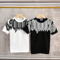 [Tct27] Áo thun nam boy phố in chữ DSQ D2 hình to in nét cotton ngắn tay