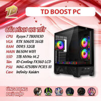 TD BOOST X3D (R7-7800X3D, B650M, 32GB DDR5, RTX 5060Ti, SSD 1TB)
