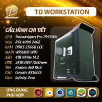 TD Workstation VIP(Threadripper Pro 7995WX, Ram 256GB ECC, RTX 4090, SSD 4TB, HDD 24TB)