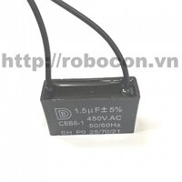 TD111 Tụ Quạt Dây 400V-450V 1,5uf
