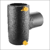 Tê hàn điện trở (phụ kiện PE) 1.6MPa, màu đen, dn63