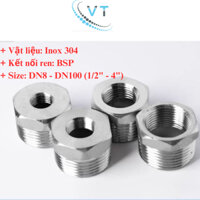 TÊ NỐI REN TRONG INOX 304 phi 13,17,21,27,34,42,49 ,60,76, 90, 114 chất lượng