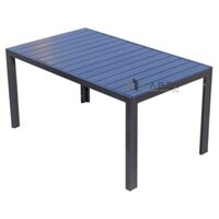 TE2031-120A | Bàn cafe 1m2 gỗ nhựa polywood khung nhôm sơn | Nội Thất Capta