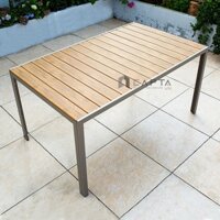 TE2031-160A | Bàn tiệc outdoor 1m6 gỗ nhựa polywood bền đẹp | Nội Thất Capta