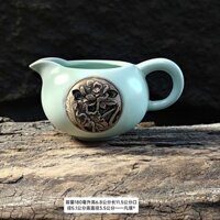 Tea Set Fair Cup Ceramic Ruqing Tea Sea Pre-Steeping Tea Twenty-Five Years Household Relief Accessories Fair Cup Old Goods Lotus FTZF