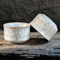 Tea Set Moon White Ru Ware Household White Tea Maker Tea Cup Guest Cup High Color Value Developing Ml60New Small Teacup Ru RCOH