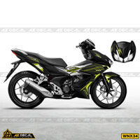 Team Winner X Đa Dạng Màu Xe Đen Đỏ Trắng Xanh...| WNX34 | Tem Decal Xe Máy Rời Chống Nước, Bền Màu, Khuôn Cắt Sẵn