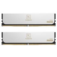 TEAMGROUP T-Create EXPERT DDR5 White 32GB Memory Kit – White, 32GB (2x16GB) 6000MHz CL38 DDR5 (CTCWD532G6000HC38ADC01)