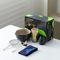 TEANAGOO | Bộ pha matcha | chổi chasen đánh Matcha | bát đánh matcha | Bột và bát Matcha |Muỗng Matcha|chổi matcha | chổi đánh matcha tre và Bộ dụng cụ Matcha 7 chiếc dành cho những người yêu thích Matcha, N17, Char