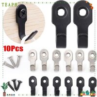 Teaph 10 Cái Móc Đơn Mini, Có Vít Phòng Tắm Phần Cứng Vật Dụng Giá Chìa Khóa, Phụ Kiện Nhà Bếp Inox Hình Chữ J