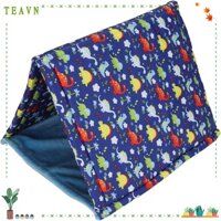 Teavn Lều Ngủ Vải Cotton Màu Xanh Dương Cỡ Lớn Cho Chuột Hamster Bò Sát