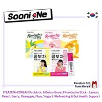 [Teazen☆Hàn QUỐC] [Tăng cường Probiotic & Detox✨] Kombucha Stick – Chanh, Đào, Berry, Dứa, Mận, Sữa Chua | Hỗ trợ sức khỏe sảng khoái & ruột