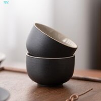 Tec 6 Chiếc Cốc Trà, Bát Trà Thủ Công Màu Đen, Boutique Chịu Nhiệt Trung Quốc Sang Trọng Cốc Đơn Nhà