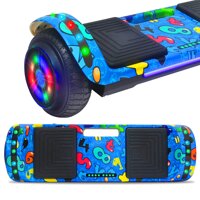 TechClic 6.5" Hoverboard Electric Self Balancing Scooter LED Hoverboard Self Balancing Scooter