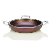 TECHEF - Art Pan Collection / 12 Inch Pan with Lid, Coated 5 times with New Teflon Select Non-Stick Coating (PFOA Free) (12" Everyday Pan)