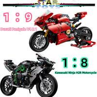Technic Ducati Panigale V4 R 1: 9 Bộ Xây Dựng Xe Máy 42107 42170 - Đồ Chơi Mô Hình Xe Máy, 1: 8 Kawasaki Ninja H2R Đồ Chơi Xe Máy Quà Tặng Trẻ Em Đồ Chơi Trẻ Em