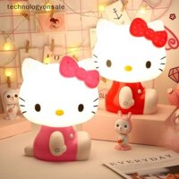 [Technologyonsale] Đèn ngủ LED 3D Hello Kitty Touch Kawaii Sanrio KT Cat USB Cho bé ăn tại nhà Bảo vệ phòng ngủ Đèn ngủ mắt Trang trí phòng Boutique