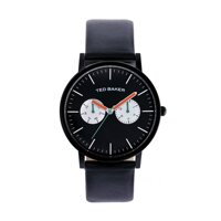 Ted Baker 10009301 Men's Jaknite Black Dial Black Leather Strap Watch