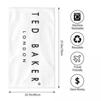Ted Baker Logo Thấm Hút Khăn Vuông Khăn Mặt Khăn Đầu Khăn Tắm Khăn Chạy Bộ Thể Dục Yoga Khăn Thể Thao Ngoài Trời 70x40cm