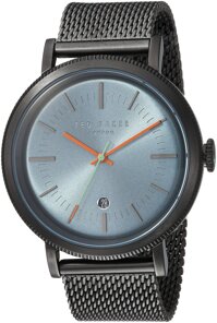 Ted Baker Men's 'Connor' Quartz Stainless Steel and Leather Casual Watch