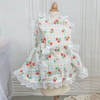 Teddy lưới nơ váy công chúa mùa hè quần áo mỏng dễ thương cho thú cưng Chihuahua chó nhỏ Bichon Bomei-Cat Dog