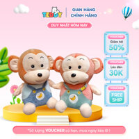 Teddy Nhồi Bông - Thú bông khỉ con ngộ nghĩnh siêu dễ thương - Yếm thêu quả chuối