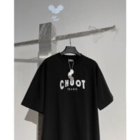 TEE CHUOT - ÁO THUN thêu CHUỘT TRẮNG