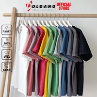 Tee shirt tay lỡ Unisex Doloano Basic phông trơn oversize áo thun nam nữ form rộng freeship _ AKC14