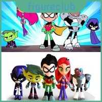 Teen Titans Vibrant Go Hình Set Với Robin Raven Beast Boy Starfire Collectibles