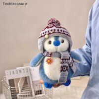 [Teh] 20 / 27cm Chim cánh cụt dễ thương Mũ & Khăn quàng cổ Đồ chơi sang trọng Thú nhồi bông Chim cánh cụt Gối ngủ Trang trí nội thất Quà tặng sinh nhật năm mới [VN]