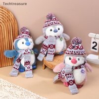 [Teh] 20cm Chim Cánh Cụt Dễ Thương Mặc Mũ & Khăn Sang Trọng Đồ Chơi Thú Nhồi Bông Chim Cánh Cụt Gối Ngủ Trang Trí Nhà Quà Tặng Sinh Nhật Năm Mới [VN]