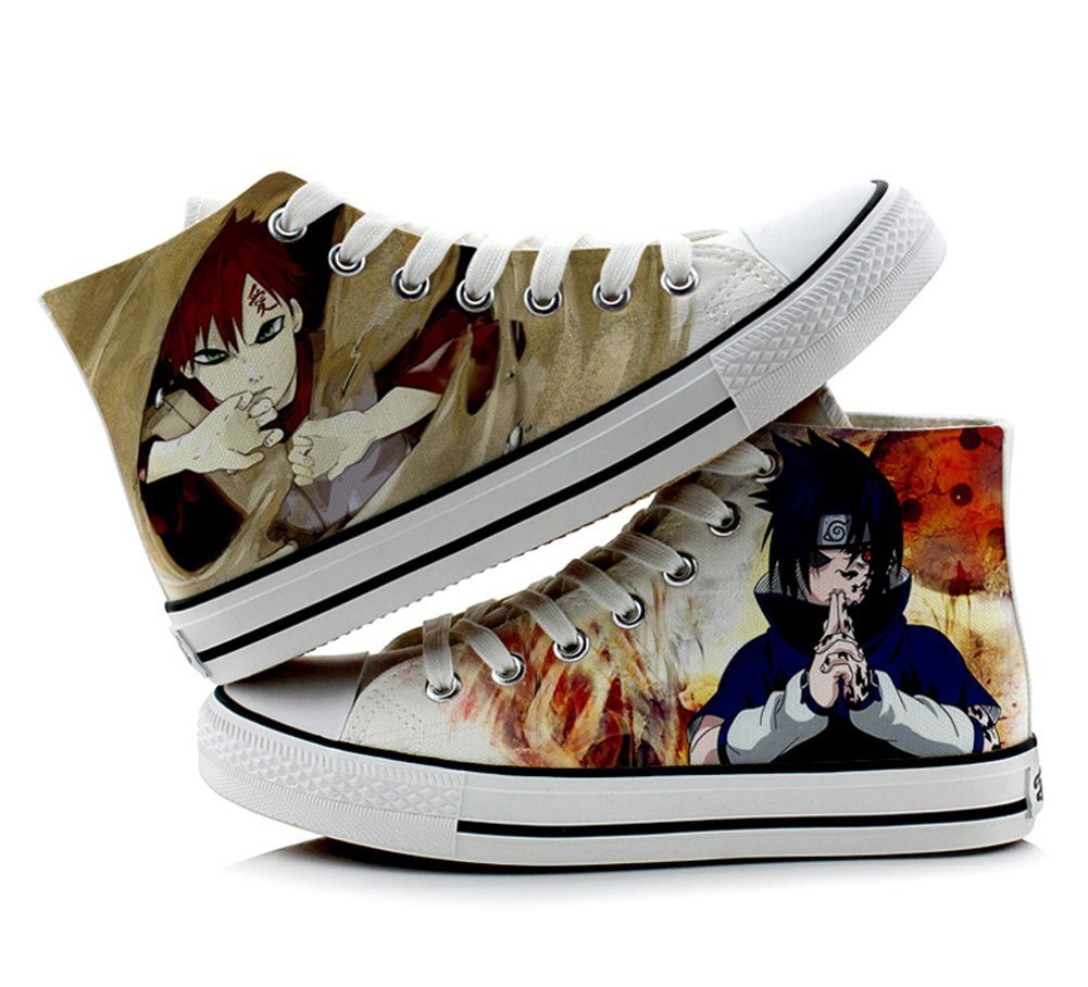 Telacos Naruto Anime Uzumaki Naruto Uchiha Sasuke Cosplay Shoes Canvas Shoes Sneakers 2 