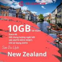 [TELEBOX] Sim Du Lịch NEW ZEALAND 4G tốc độ cao MIỄN PHÍ tốc độ 3GB không giới hạn