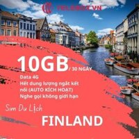 [TELEBOX] Sim Du Lịch PHẦN LAN 4G tốc độ cao MIỄN PHÍ tốc độ 3GB không giới hạn trong 30 ngày