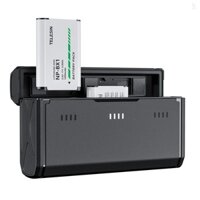 TELESIN CMR-001 2pcs NP-BX1 Batteries + 3-Slot Battery Charger with Card Slots & USB Port Compatible with  ZV-1/  RX100M6/  H400/ WX350/  RX100 / HX50/ HDR-PJ410/  FDR-X3000R/