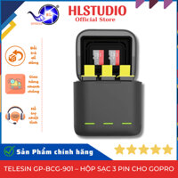 Telesin GP-BCG-901 - Hộp Sạc 3 Pin GoPro Hero 11/10/9/12 - Sạc Nhanh, Nhỏ Gọn, Tiện Lợi HL Studio