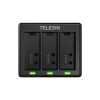 Telesin S0-BCG-12-TGP đốc sạc pin gopro hero 13 có thể sạc 3 pin cùng lúc chính hàng
