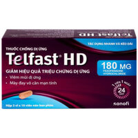 Telfast HD 180mg giảm triệu chứng viêm mũi dị ứng, mày đay vô căn mạn