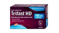 Telfast HD 180mg trị viêm mũi dị ứng, mề đay vô căn mạn tính (3 vỉ x 10 viên)