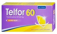 Telfor 60 – Thuốc chống dị ứng Fexofenadine 60mg hiệu quả (hộp 2 vỉ x 10 viên)