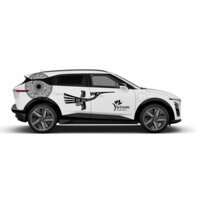 Tem 2 bên Sườn Xe Ô tô VF7, decal trống đồng tặng kèm tem nắp bình xăng hoặc tem chữ kí theo yêu cầu